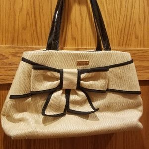 Kate spade straw purse with bow